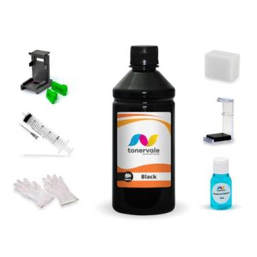 Imagem de Tinta Para HP F335 21 - C9351AB Black 500ml Linha Platinum - Toner Val