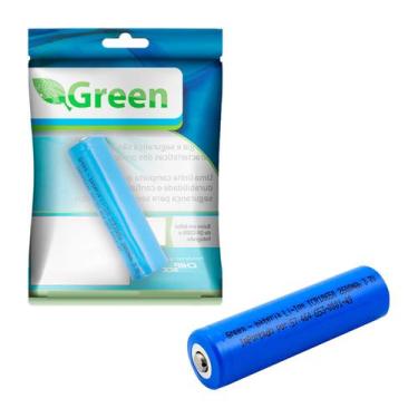 Imagem de Bateria LI 18650 Recarregável Longa Duração 3.7v - GREEN