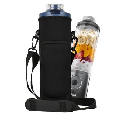 Imagem de Bolsa de armazenamento portátil para liquidificador Ninja Blast Max, liquidificador portátil com alça de ombro e bolso acessório para Ninja Blast Max BC251NV/BC251GY/BC251MT/BC251PK/BC251LD