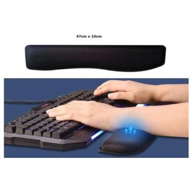 Imagem de Apoio Para Teclado (key Pad) - Preto Liso Com Apoio De Pulso - Clickmo