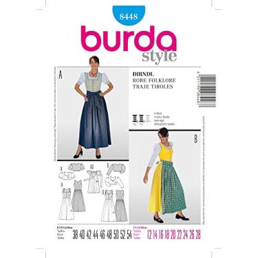 Imagem de Burda Vestido Dirndl 8448, tamanho 12 – 28