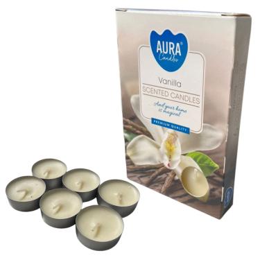 Imagem de Kit 6 Velas Vanilla Baunilha Rechaud Difusor Flut. Fondue 6h