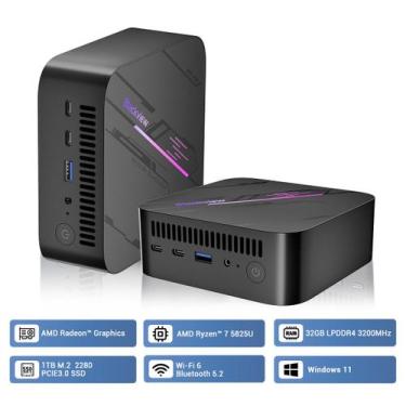 Imagem de Mini PC Blackview MP100 AMD Ryzen 7 5825U 32 GB de RAM SSD de 1 TB