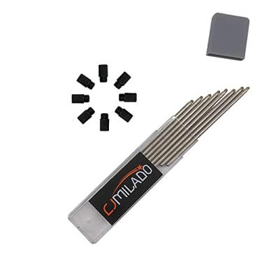 Imagem de Mini refil de caneta esferográfica de metal D1/635 - Refil de ponta média para caneta multifuncional, mini caneta compacta (tinta azul pacote com 8)