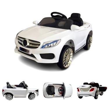 Imagem de Mini Carro Elétrico Infantil Bateria 6v Com Luz Buzina Controle Pedal e Cinto de Segurança Velocidade Máxima 3Km/h Diversão Passeio Brinquedo Crianças - Pluggei Select (Branco)
