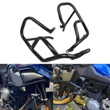Imagem de Protetor de motor de barras de colisão em estrada Worldmotop serve para BMW F750GS F850GS F 750 850 GS 2018 2019 2020 (preto, inferior)