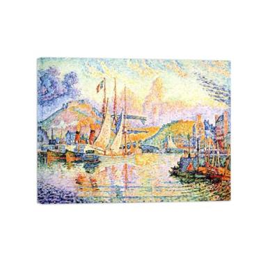 Imagem de Paul Signac Famosas Pinturas-Impressas em Tela-Cidade-Moderno Pôster Decoração Sala de Estar e Quarto 20x25cm8x10in Tela Embrulhada