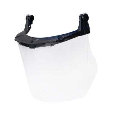 Imagem de Milageto Máscara de proteção facial completa, proteção facial, protetora giratória de 180 graus para capacete de aba completa, esmerilhamento, uso externo,