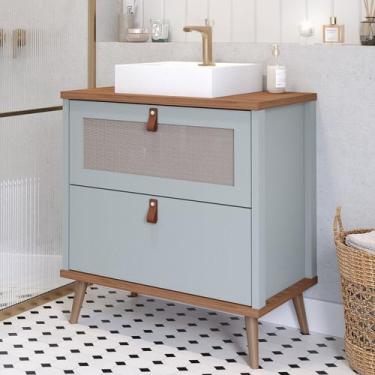 Imagem de Gabinete para Banheiro com Cuba Mily Espresso Móveis