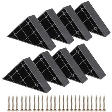 Imagem de OwnMy Kit de substituição de pernas de plástico para móveis de plástico, triângulo, sofá, perna, canto, universal, para cadeira, mesa de centro, armário