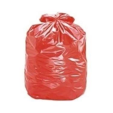Imagem de Saco De Lixo 40 Litros Colorido Vermelho Com 100 Unidades - Higipack