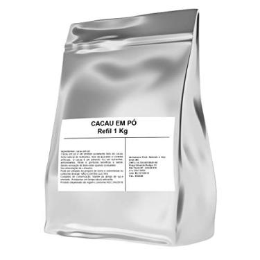 Imagem de Cacau em Pó Vegano, 1kg Refil, Sem Glúten, Sem Lactose, Puro Cacau Para Preparo de Bolos e Bebidas