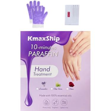 Imagem de KmaxShip 10-Minute Paraffin Hand Treatment, Home Hand Wax Spa Treatment Gloves, Lavender, One-Pair