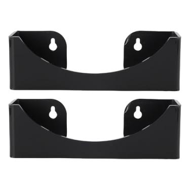 Imagem de Fabater Bonés de Beisebol Hat Rack Organizador Elegante e Elegante para Escritório, Armazenamento de Chapéu de Montagem na Parede para Armário, Feito de Acrílico, 2 Pacotes (Preto)