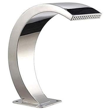 Imagem de Fonte de cachoeira de aço inoxidável, fonte de piscina externa, para lagos de peixes de jardim, piscina, cortina de água de piscina