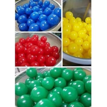 Imagem de 50 bolinhas coloridas de Piscina Infantil Resistentes e Atóxicas - Play Brinquedo
