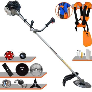 Imagem de Roçadeira Anmax Cg430-b 1,7hp + 5 Facas + Trimmer + Escova