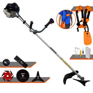 Imagem de Roçadeira Multifuncional Anmax Cg430b 43cc + Facas 3p 6p 80d