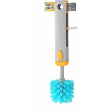 Imagem de Escova de Limpeza para Garrafas Água 4 em 1 com Cabo Longo Flexível e Suporte Armazenamento Limpador Palhinha Ferramenta Vazios na Cozinha Casa Esport