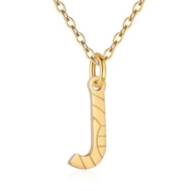 Imagem de RUOOUY Colar feminino com inicial de voleibol, banhado a ouro 18K, pingente de letra A-Z, joias de vôlei, acessórios esportivos, presente de Natal para namorada e filha, Aço inoxidável, Sem Pedra