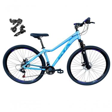Imagem de Bicicleta Aro 29 Gta Start Câmbios Shimano 21v Freio A Disco Mountain Bike Alumínio Azul-Roxo Tam: 15
