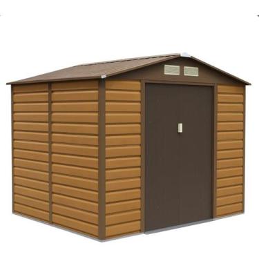 Imagem de Deposito De Aço Abrigo Armario Jardim Exterior 213x131x195cm - Brazil 