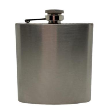 Imagem de Cantil de Bolso Em Aço Inox Para Whisky e Bebidas 180ml - Home Present