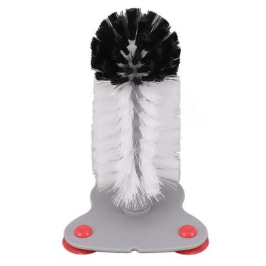 Imagem de Escova de limpeza de garrafas AYNEFY Suction Wall Glass Brush Grey