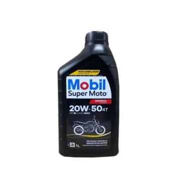 Imagem de Óleo Motor 4 Tempo Mobil 20w50 Mineral, 1L