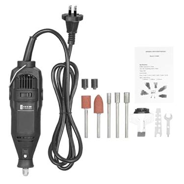 Imagem de Tingpai ador de ser elétrica portátil Moedor de corrente portátil Ser elétrica Conjunto de ador de fer mentas de moagem elétrico com eça de moagem + guia angular 220V UE