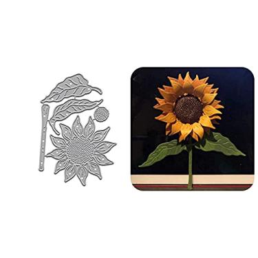 Imagem de Molde de corte de girassol de flor, estêncil de corte de metal DIY Scrapbooking Artist álbum de scrapbooking papel faça você mesmo cartão artesanato em relevo cortes de matriz