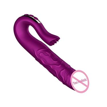 Imagem de Vibrador de Silicone Brinquedos Sexuais 9 Modos Rotação Telescópica Clitóris Zatla Shop