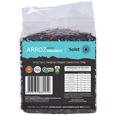 Imagem de Arroz Preto Orgânico Solst 500g