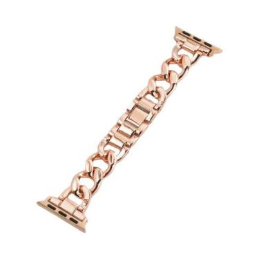 Imagem de Pulseira De Metal Feminina Para Apple Watch Ultra 46mm 9 8 7 42mm 45mm