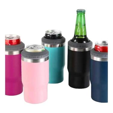 Imagem de 3X Copo Térmico Long Neck Cerveja Latinha Latão Litrinho Ino