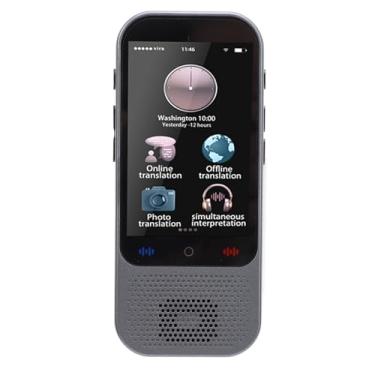 Imagem de Jopwkuin Dispositivo Tradutor de Idiomas Touchscreen Em Tempo Real Tradução de Voz Redução de Ruído Viagem Portátil Chatgpt, para Aprendizagem de Negócios, 3.2 Polegadas