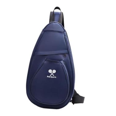 Imagem de Generic Mochila esportiva para tênis de mesa, ao desgaste, estojo profissional para raquete de pingue-pongue, ideal para treinamento e competições, Azul