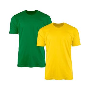 Imagem de Kit 2 Camisetas SSB Brand Masculina Lisa Básica 100% Algodão-Masculino