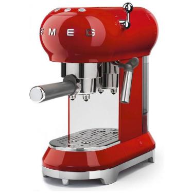Imagem de Cafeteira Elétrica 50s Retro Expresso 15 Bar Capacidade 1L, SMEG ECF01RDUS, Vermelho