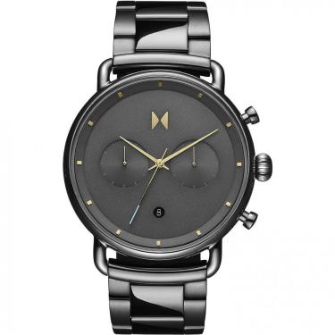 Imagem de Relógio Masculino Analógico em Aço Inoxidável com Cronógrafo, MVMT BT01 BLUS, Prateado