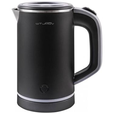 Imagem de Chaleira Elétrica 0,8L com Desligamento Automático, Aço Inoxidável, 110V 600W, WTJMOV, Preto