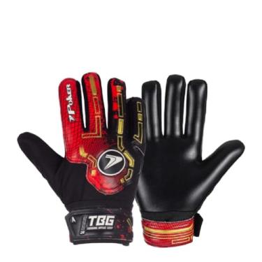 Imagem de Luva de Goleiro Infantil Poker 7 Training Basic Junior - Vermelho e Amarelo - 5