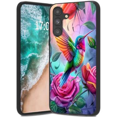 Imagem de WZCJDHMJ Capa para Samsung Galaxy A16 5G, capa para celular Galaxy A16 4G, TPU flexível macio resistente a arranhões antiderrapante absorção de choque capa traseira fina de silicone - beija-flores