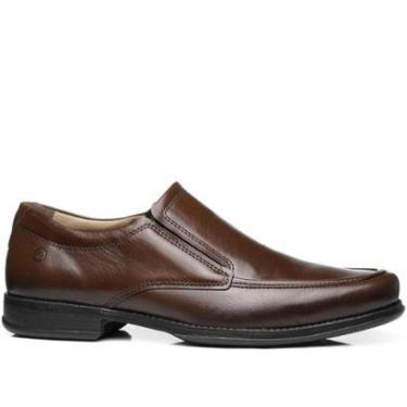 Imagem de Sapato Social Pegada Masculino em Couro Pinhão 123464-02-Masculino