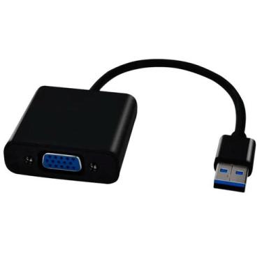 Imagem de Adaptador Conversor USB para VGA - USB 3.0 - CB0275 - Diversos