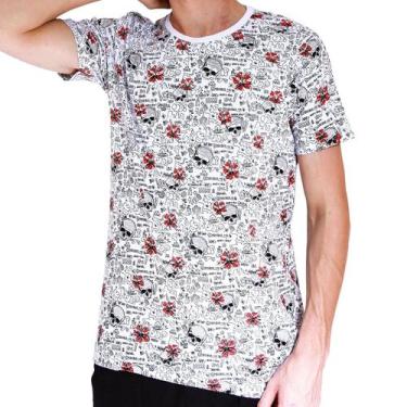 Imagem de Camiseta Masculina Estampada Caveira - Hunder