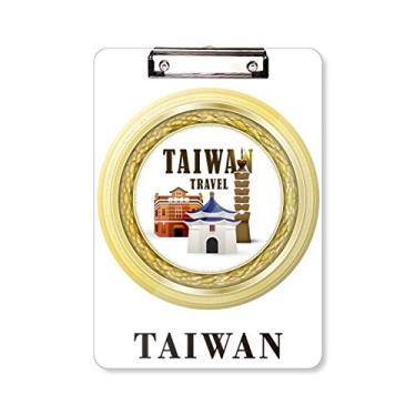 Imagem de Logo Taiwan Atrations Prancheta de Prancheta de Prancheta de Escrita Placa de Apoio A4