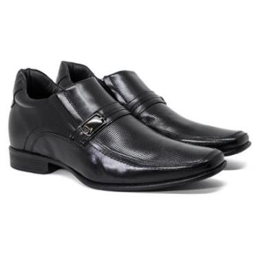 Imagem de Sapato Social Rafarillo Office Alth Palmilha Macia Aumenta Altura +7cm Couro Legítimo Mocassim 53004-Masculino