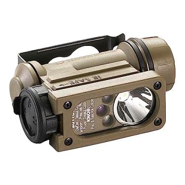 Imagem de Streamlight Lanterna Sidewinder Compact II modelo de aviação de 47 lúmens com suporte NVG, LEDs branco, verde, azul e infravermelho, coiote