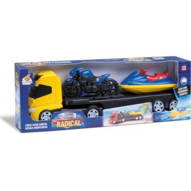 Imagem de Caminhão TRANS SPORT Radical Sortido - 3 em 1: Caminhão, Moto e JET SK